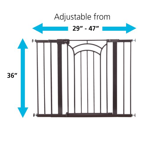  Safety 1st Easy Install Tall & Wide Walk Thru Baby Gate 29-47