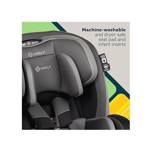  Safety 1st Everslim DLX Slim Convertible Car Seat- A 4-in-1 Convertible Child Safety Car Seats; Baby Car Seats for 5-100 lbs, Dunes Edge