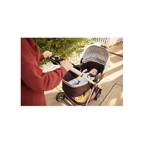  Safety 1st Deluxe Grow and Go Flex 8-in-1 Travel System, Weight Capacity from 4-35 lbs, High Street