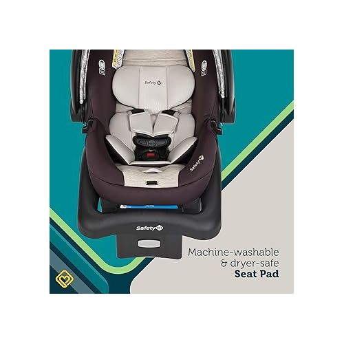  Safety 1st Deluxe Grow and Go Flex 8-in-1 Travel System, Weight Capacity from 4-35 lbs, High Street