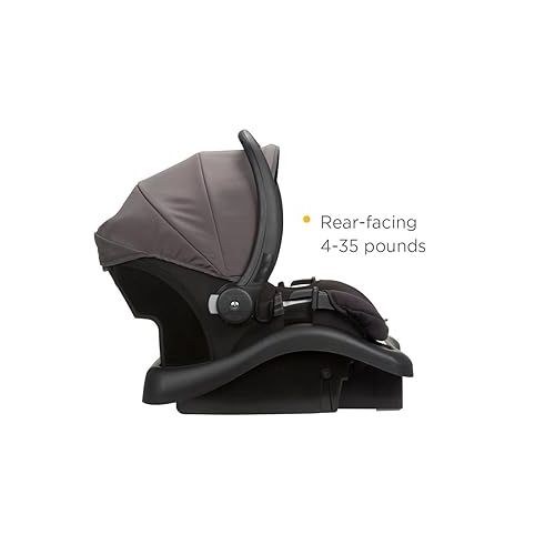  Safety 1st Smooth Ride Travel System Stroller and Car Seat OnBoard 35 LT - Efficient Infant Car Seat Stroller and Infant Car Seat and Stroller Combo, Monument