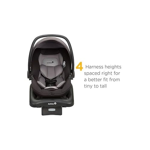  Safety 1st Smooth Ride Travel System Stroller and Car Seat OnBoard 35 LT - Efficient Infant Car Seat Stroller and Infant Car Seat and Stroller Combo, Monument