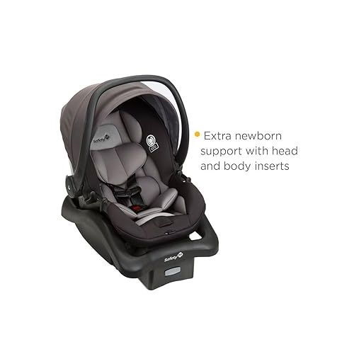  Safety 1st Smooth Ride Travel System Stroller and Car Seat OnBoard 35 LT - Efficient Infant Car Seat Stroller and Infant Car Seat and Stroller Combo, Monument