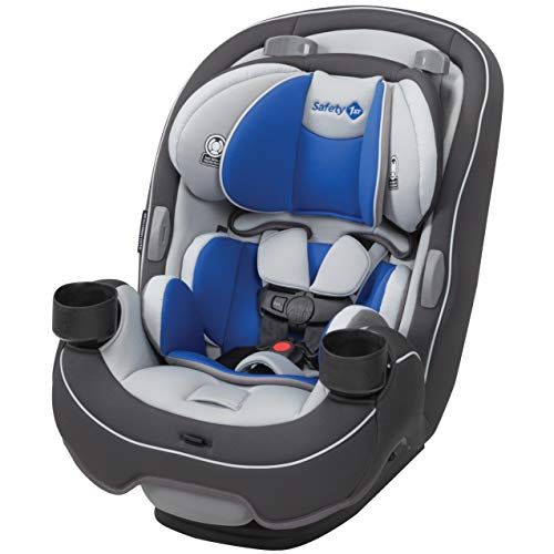  [아마존베스트]Safety 1st Grow and Go 3-in-1 Convertible Car Seat, Carbon Wave, Grey, Blue