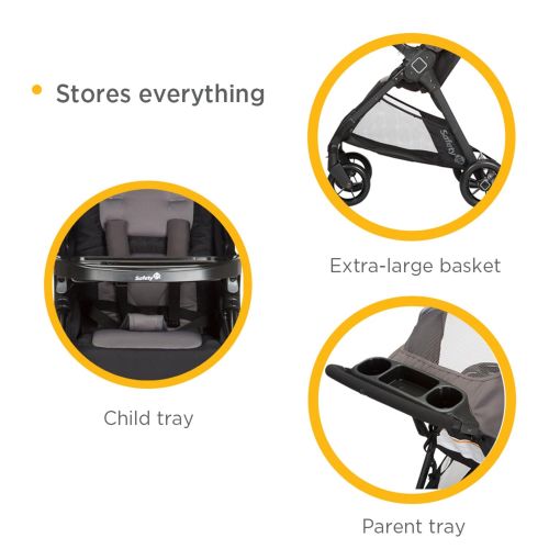  [아마존베스트]Safety 1st Smooth Ride Travel System with onBoard 35 Infant Car Seat, Wisteria Lane