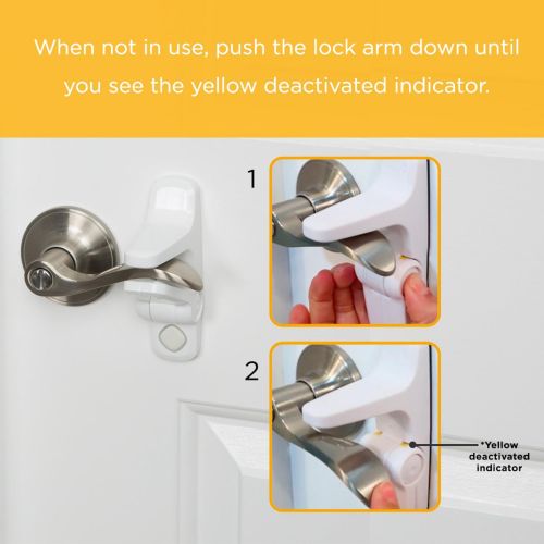  [아마존베스트]Safety 1st OutSmart Child Proof Door Lever Lock (White)