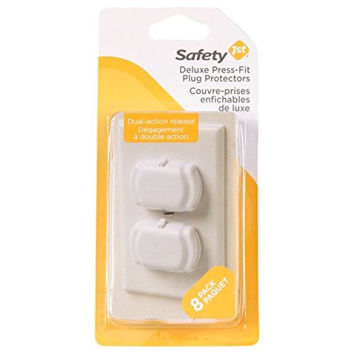  [아마존베스트]Safety 1st Deluxe Press Fit Outlet Plugs, 8 Count