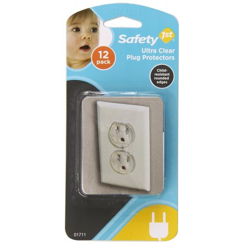  [아마존베스트]Safety 1st 12 Pack Ultra Clear Outlet Plugs