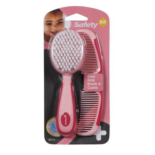  [아마존베스트]Safety 1st Easy Grip Brush and Comb, Raspberry