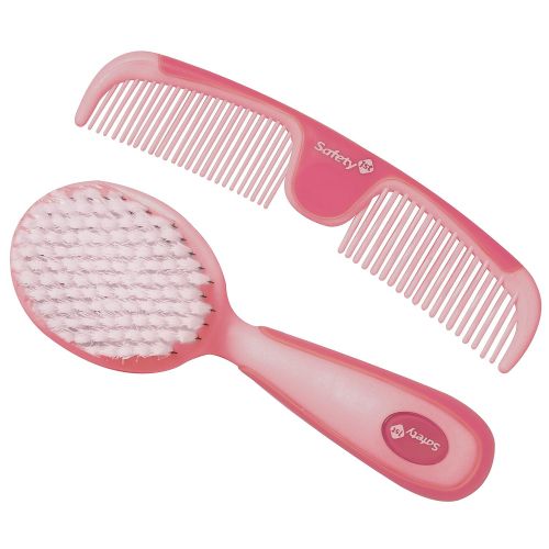  [아마존베스트]Safety 1st Easy Grip Brush and Comb, Raspberry