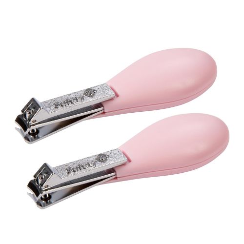  [아마존베스트]Safety 1stSteady Fold-Up Nail Clippers, Raspberry, 2-Count