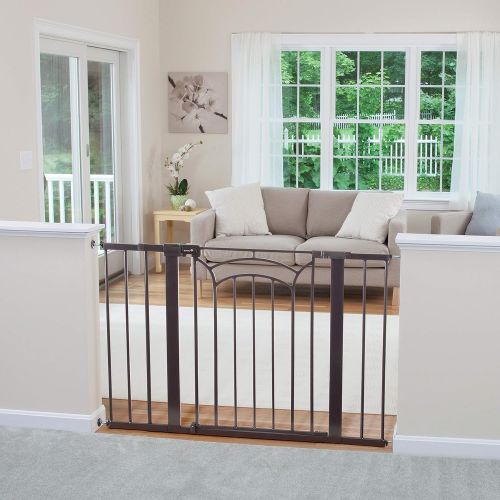  Safety 1st Decor Easy Install Tall & Wide Baby Gate with Pressure Mount Fastening
