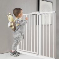 Extra Wide Indoor Safety Gates Baby Gate Fits Spaces Pressure Mounted Pet Door White,75-194cm Wide (Size : 175-184cm)