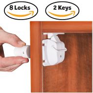 Safety4u Safety Baby Magnetic Cabinet Lock- 8 Locks + 2 Keys, Unique Super Strong Magnet To Child...