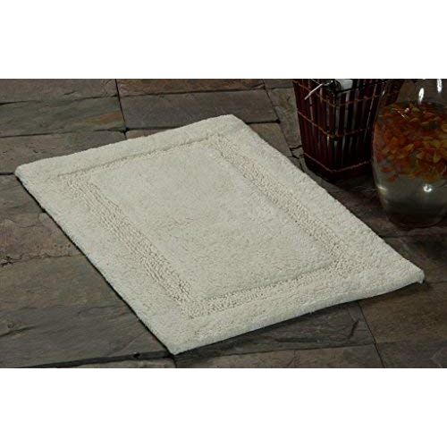  Saffron Fabs Bath Rug 100% Soft Cotton, 50 Inches x 30 Inches, Color Ivory, GSF 180, Pattern Regency