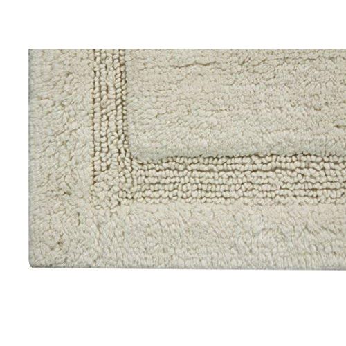  Saffron Fabs Bath Rug 100% Soft Cotton, 50 Inches x 30 Inches, Color Ivory, GSF 180, Pattern Regency