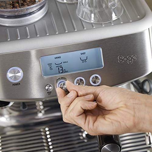  Sage Appliances Espressomaschine SES878 The Barista Pro gebuerstetes Edelstahl