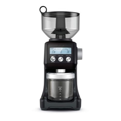  Sage Appliances SAGE SCG820 the Smart Grinder Pro Kaffeemuehle mit LCD-Anzeige fuer Press- oder Filterkaffee, Matt-Schwarz