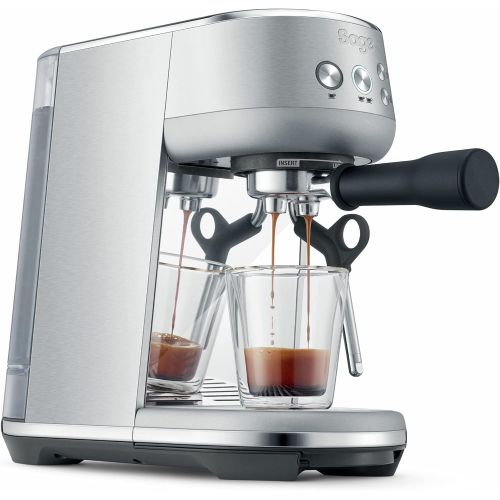  Sage Appliances SES450 the Bambino, portafilter espresso machine, brushed stainless steel