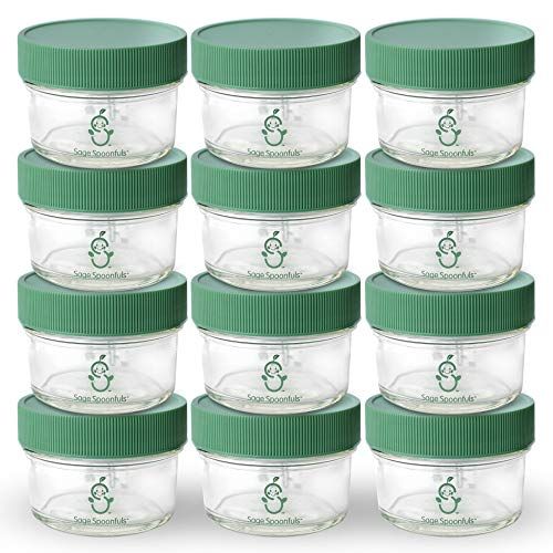  [아마존베스트]Sage Spoonfuls Glass Big Batch, 4 Ounce(Pack of 12)