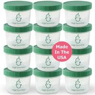 [아마존베스트]Sage Spoonfuls Big Batch Storage Set, 4 Ounce (Pack of 12)