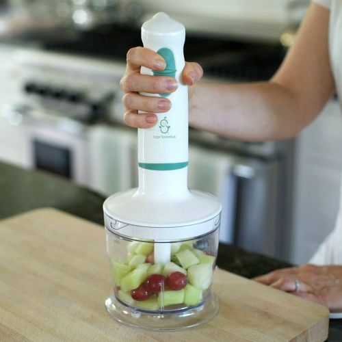  Sage Spoonfuls Baby Food Maker | Baby Food Immersion Blender & Food Processor | Blends Baby Food In Seconds | Portable | Stainless Steel Blades | BPA, Phthalate, Lead & PVC Free | Baby, Toddler &