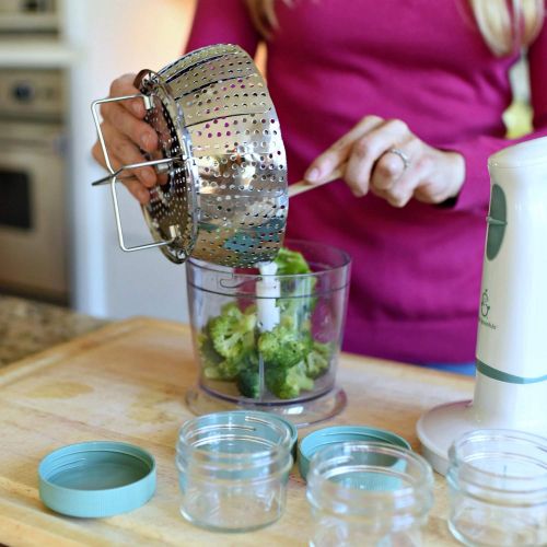  Sage Spoonfuls Baby Food Maker | Baby Food Immersion Blender & Food Processor | Blends Baby Food In Seconds | Portable | Stainless Steel Blades | BPA, Phthalate, Lead & PVC Free | Baby, Toddler &