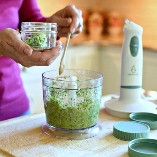  Sage Spoonfuls Baby Food Maker | Baby Food Immersion Blender & Food Processor | Blends Baby Food In Seconds | Portable | Stainless Steel Blades | BPA, Phthalate, Lead & PVC Free | Baby, Toddler &