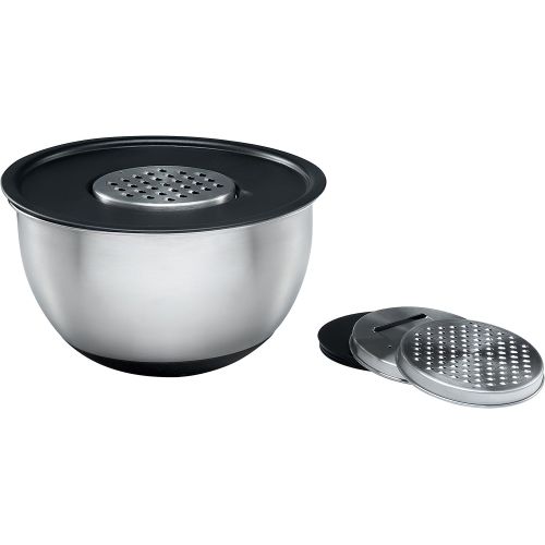  Sagler Stainless Steel Mixing Bowls Set of 5, with Lids and 3 kind of graters: Kitchen & Dining