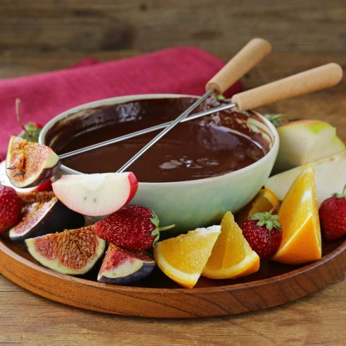  [아마존베스트]Set of 6 Stainless Steel Fondue Forks Wood Handle Heat Resistant 9.5 - for Chocolate Fountain Cheese Fondue by Sago Brothers