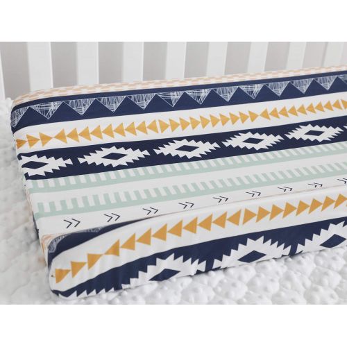  [아마존베스트]Sahaler Baby Boy Crib Bedding Aztec Changing Pad Cover (Aztec)