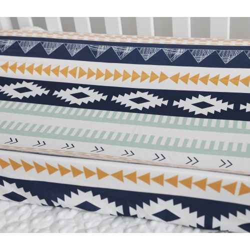  [아마존베스트]Sahaler Baby Boy Crib Bedding Aztec Changing Pad Cover (Aztec)