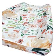 Sahaler Baby Girl Crib Bedding Floral Changing Pad Cover (Secret Garden)