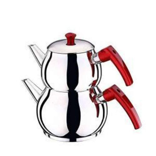  Sahane Stainless Steel Turkish Tea Pot (Size No:1)