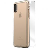 Bestbuy SaharaCase - Clear Case with Glass Screen Protector for Apple iPhone X and XS - Crystal