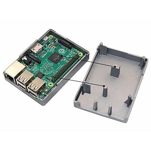  SaharaMicro SMI Raspberry Pi 3 Basic Starter Kit 8GB Class 10 NOOBS Card, 5V 2.5A Power Adapter, Metal Case, Raspberry Pi 3 Board