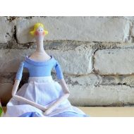/SaharaSkazka Textile doll tilda in the blue dress