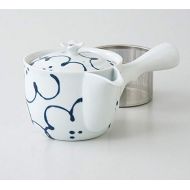 Saikai Pottery Flower pattern Kyusu Japanese Teapot with super stainless strainer from Japan 73457