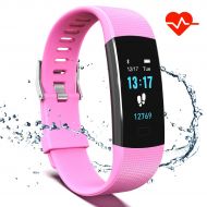 Saikee Fitness Tracker, Activity Tracker Watch with Heart Rate Monitor, Sleep Monitor, Step Counter Fitness Watch IP67 Waterproof Pedometer, Compatible with iPhone & Android