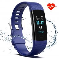Saikee Fitness Tracker, Activity Tracker Watch with Heart Rate Monitor, Sleep Monitor, Step Counter Fitness Watch IP67 Waterproof Pedometer, Compatible with iPhone & Android