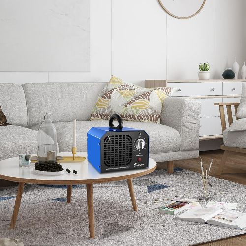  [아마존베스트]Sailnovo Ozone Generator, 6,000 mg/h Industrial Ozone Generator, Odour Killer, Ozone Air Purifier, Ozone Device with Timer for Rooms, Smoke, Cars, Pets, All Room Sizes