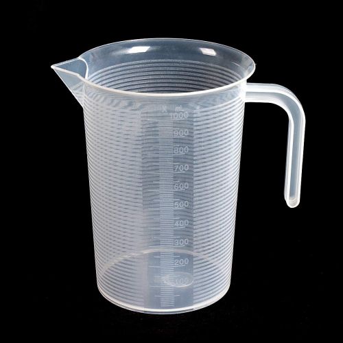  Saim 1000ml Plastic Graduated Pitcher Measuring Cups BPA Free Liquid Measuring Containers Kitchen Utensils Gadgets Measuring Tools with V-Shaped Spout & Measurement for Baker Pastr