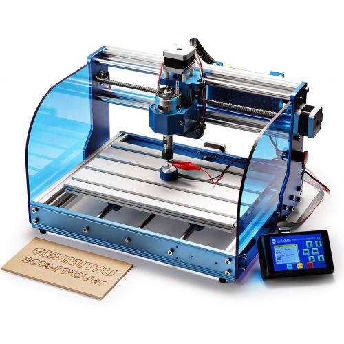  [아마존베스트]SainSmart Genmitsu CNC Router Machine 3018-PROVer with GRBL Offline Control, Limit Switches & Emergency-Stop, XYZ Working Area 300 x 180 x 45mm