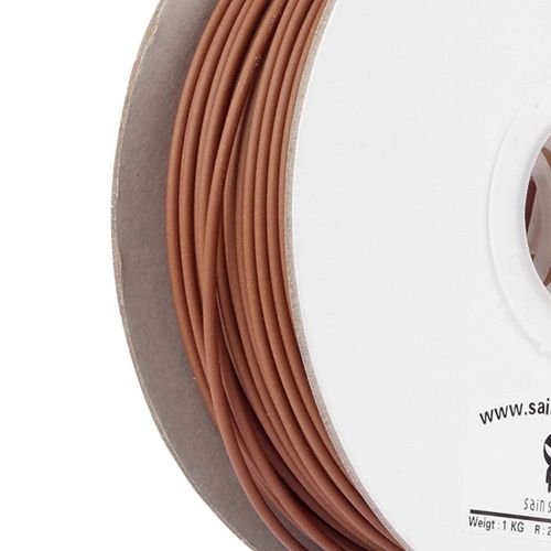  SainSmart Wood-DarkBrown-1KG3 3 mm Wood 3D Printers Filament -1 kg2.2 lb. (Dark Brown)