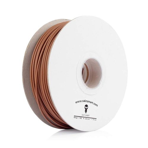  SainSmart Wood-DarkBrown-1KG3 3 mm Wood 3D Printers Filament -1 kg2.2 lb. (Dark Brown)