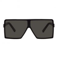 Saint Laurent Black Small Betty Shield Sunglasses