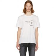 Saint Laurent White Sorry For What I Said T-Shirt