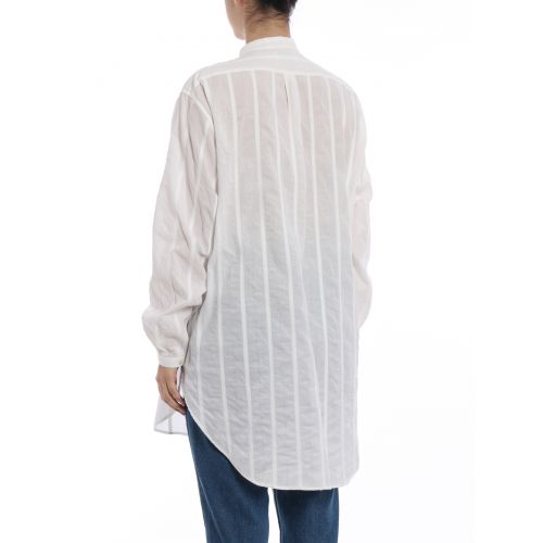 생로랑 Saint Laurent Striped cotton oversize shirt