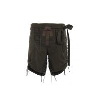 Saint Laurent Gabardine shorts with multi strap