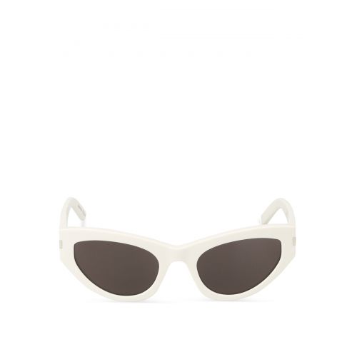 생로랑 Saint Laurent Grace white cat eye sunglasses